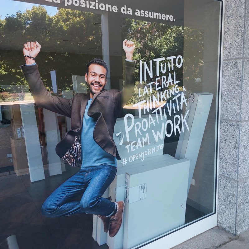 Vetrofania e insegne Openjob metis