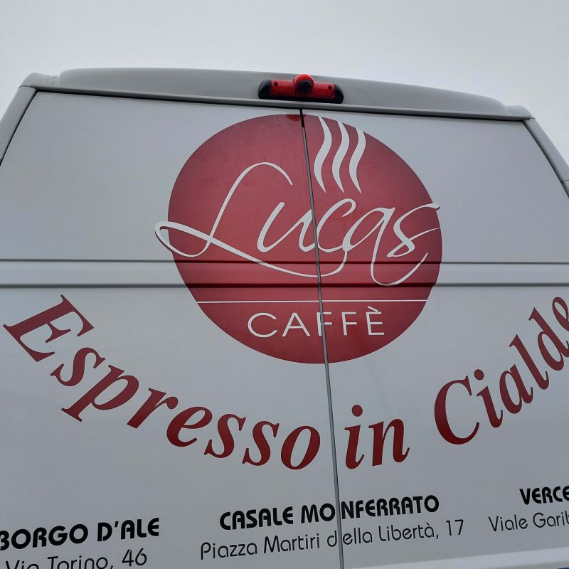 personalizzazione con pellicole del Furgone Espresso in Cialde